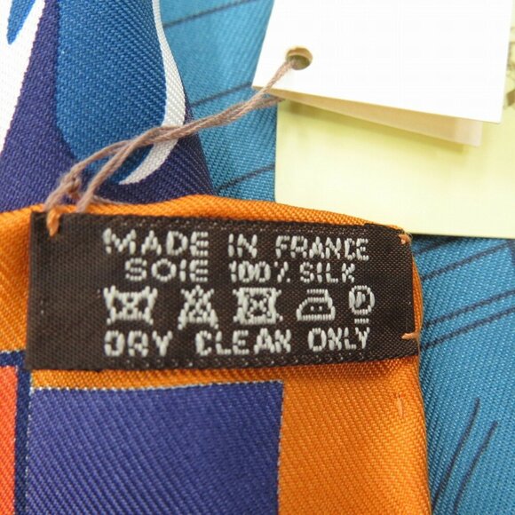 HERMES Carre 90 Space Shopping Au Faubourg Silk Scarf Muffler Multicolor - Picture 7 of 7